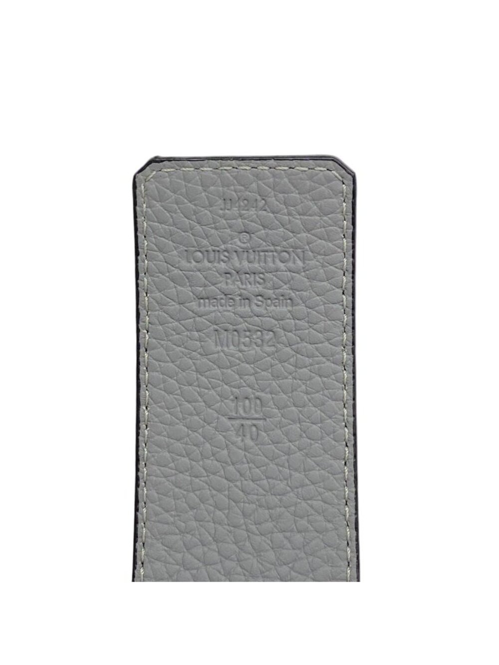 Louis Vuitton Belt Taurillon LV Initial 40 mm Reversible Navy Gray - Picture 2 of 6